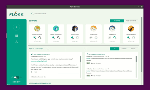 Flutter enables Flokk to take advantage of smooth animation, high-performance scrolling, and easy theming